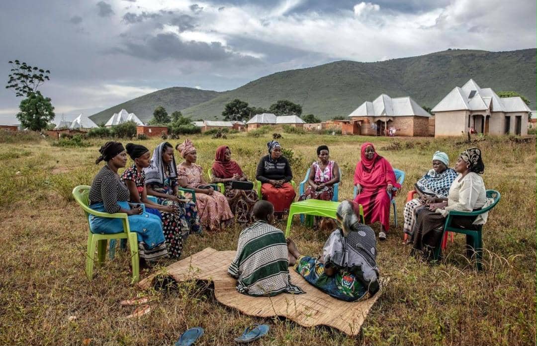 Women's group meeting in Geita Region